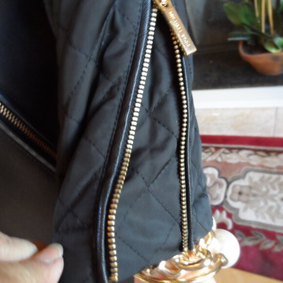 Michael Kors Black Belted Quilted Pea Coat Size PXS - Picture 9 of 16